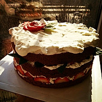 草莓裸蛋糕，适合新手的做法图解3