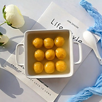 #新年自制伴手礼，红红火火一整年！#糯米粉南瓜黑芝麻汤圆的做法图解13