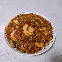 虾仁肉丁蛋炒饭的做法图解6