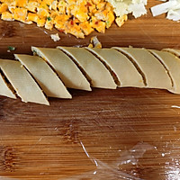 玉米鸡肉豆皮卷的做法图解10