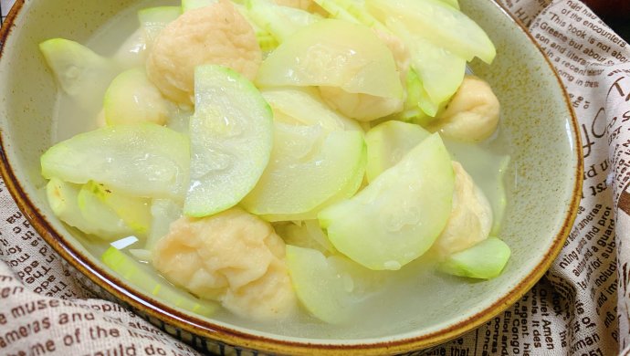小姨妈节瓜煮鱼腐