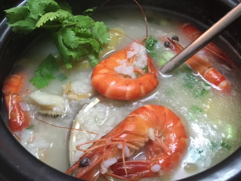 海鲜砂锅粥（鲍鱼木虾砂锅粥）的做法图解8