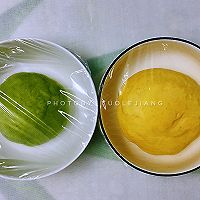 全麦抹茶双色蜜豆面包（波兰种）的做法图解5