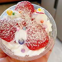 #福临门 幸福临门#新年草莓蛋糕杯的做法图解6