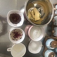 可可燕麦玫瑰花曲奇的做法图解1
