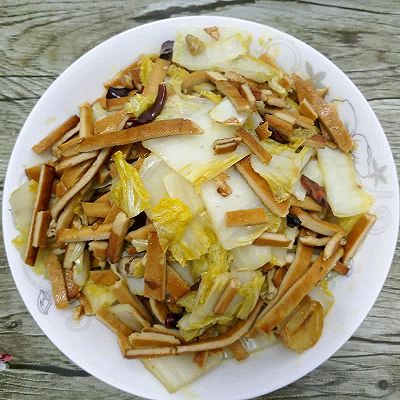 炝炒白菜豆干
