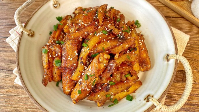 黑椒鸡翅土豆条，一盘不够吃