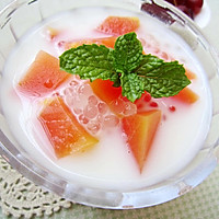 夏日清凉甜品——奶香木瓜西米露的做法图解12