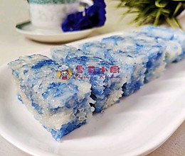 #麦子厨房#美食锅#娘惹蓝花糯米糕的做法