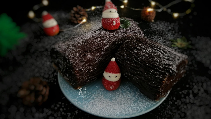 树桩蛋糕，预热圣诞节