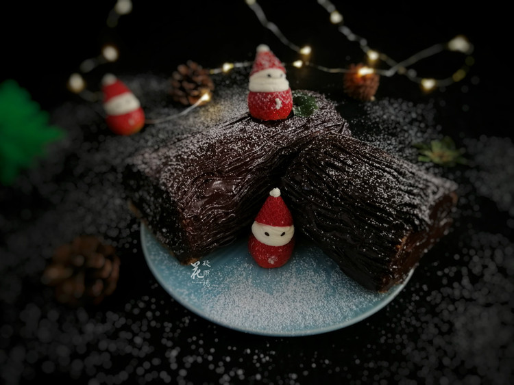 树桩蛋糕，预热圣诞节的做法