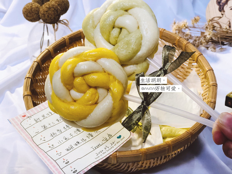 吃可爱长大的棒棒糖馒头的做法