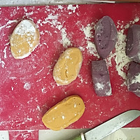 奶香紫薯南瓜花式馒头的做法图解2
