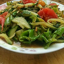 黄瓜炒西红柿