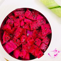 #挪威三文鱼#火龙果挪威三文鱼塔塔的做法图解6