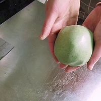 蛋黄肉松青团的做法图解16