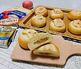 #自由创意面包#香草苹果酱面包的做法