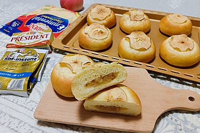 香草苹果酱面包