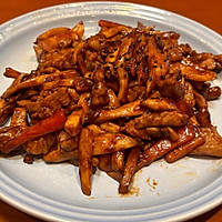 杏鲍菇炒肉丝5的做法图解2