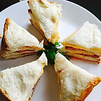 周末早餐—小小三明治的做法图解4
