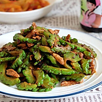 香菇豆豉苦瓜炒肉的做法图解8