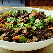 家常菜「干煸肺子」