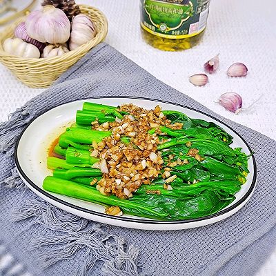 白灼蒜蓉菜心