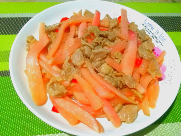 酸萝卜炒肉