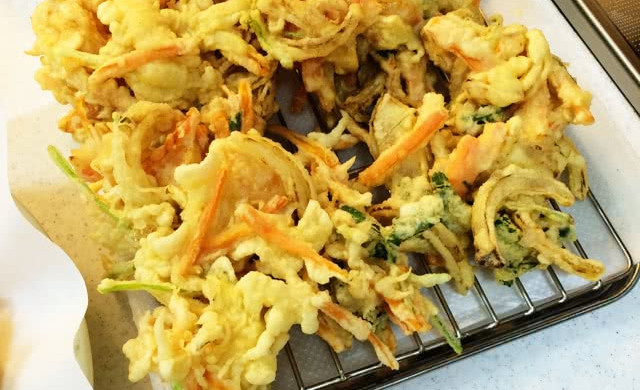 虾仁杂蔬天妇罗（かき揚げ）