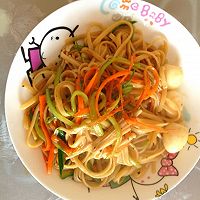 家常黑椒素意面的做法图解7