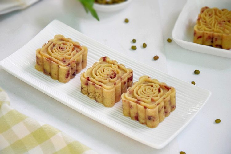 蔓越莓绿豆糕的做法