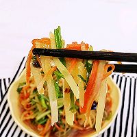 #珍选捞汁 健康轻食季#爽口美味凉拌双丝的做法图解12