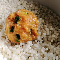 最适合孩子糯米丸子 不柴不噎珍珠肉丸 简单电饭煲版的做法图解7
