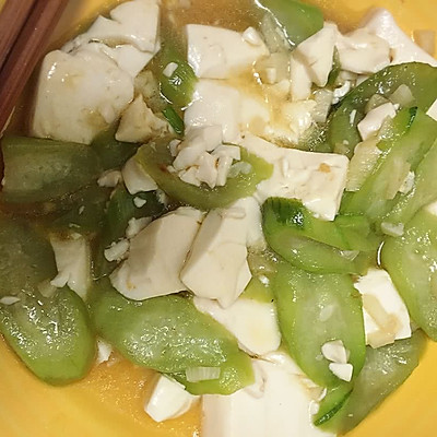 丝瓜炒豆腐