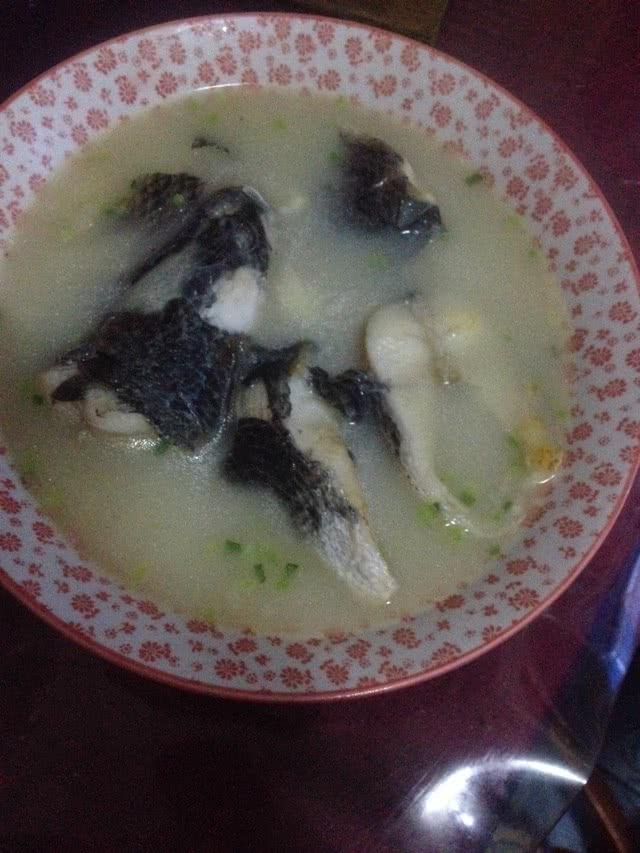 Black fish soup