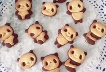 超萌熊猫饼干的做法