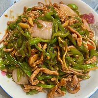 青椒炒肉丝的做法图解6