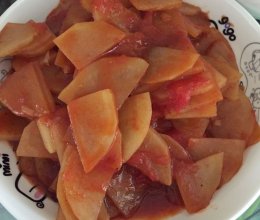 西红柿土豆片的做法