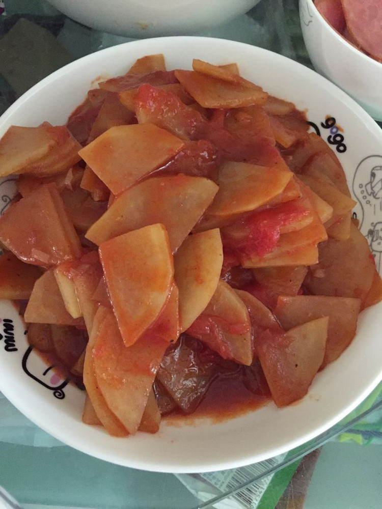 西红柿土豆片的做法