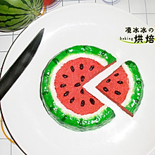 【夏日清凉—西瓜蛋糕】#长帝烘焙节华南赛区#