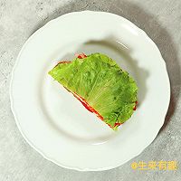 低卡番茄蟹柳燕麦三明治的做法图解5