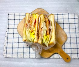 肉饼三文治#好吃不上火#的做法