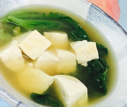 无油少盐^_^—味增豆腐白菜汤的做法