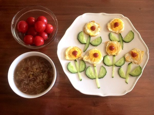 儿童早餐—小花煎蛋