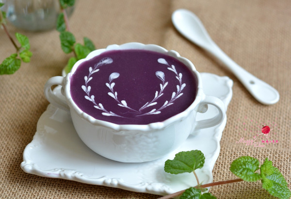 紫薯糯米糊