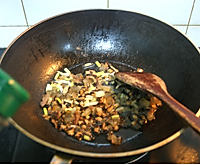腊肉菜心饭的做法图解6