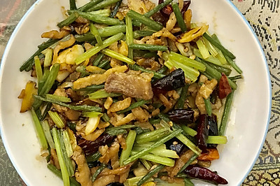 蒜苔炒肉