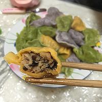 彩色饺子的做法图解4