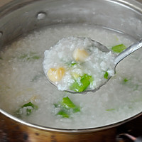 蔬菜干贝粥的做法图解5