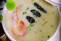 小米红虾海参粥的做法